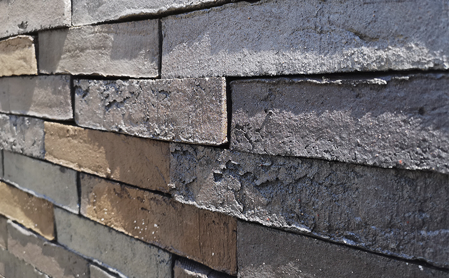 Кирпич клинкерный Muhr 05 Eisenschmelz Schwarzbraun Wasserstrich, 240*52*52 мм