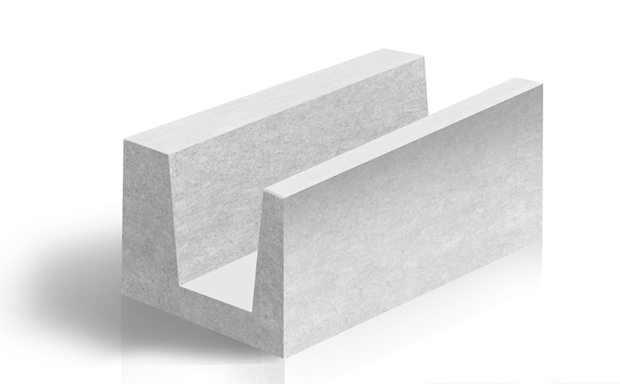 Газобетонный U-блок ЛСР, 375*250*500 мм