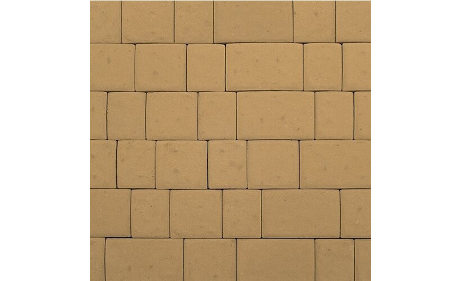 Плитка тротуарная SteinRus Инсбрук Инн Б.6.Фсм.6, гладкая, песочный, толщина 60 мм