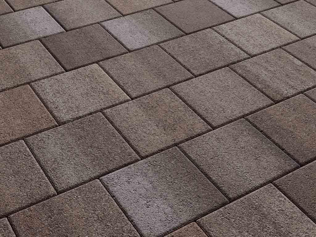 Плитка тротуарная Квадрат Б.2.К.6 листопад гранит хаски, 200*200*60 мм