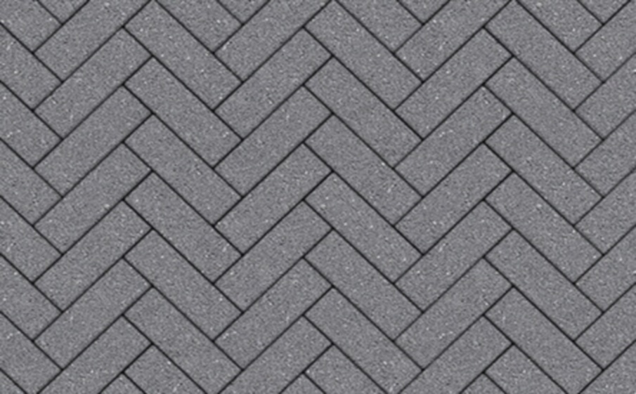 Плитка тротуарная Паркет Б.16.Псм.8 гранит серый, комплект 6 шт, толщина 80 мм