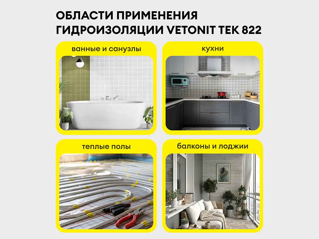 Полимерная мастика vetonit тек 822, розовый, 4 кг
