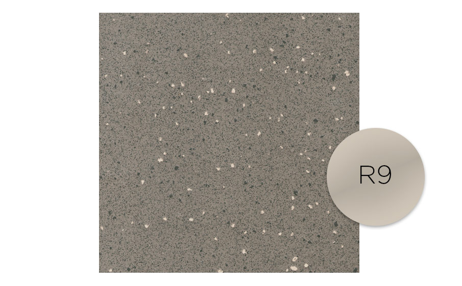 Технический керамогранит полированный Roben VIGRANIT Anthrazit Grobkorn R9, 200*200*15 мм