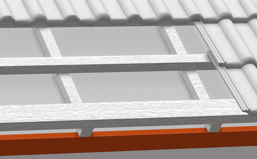 Карнизная планка (капельник) BRAAS черная, 2000 мм