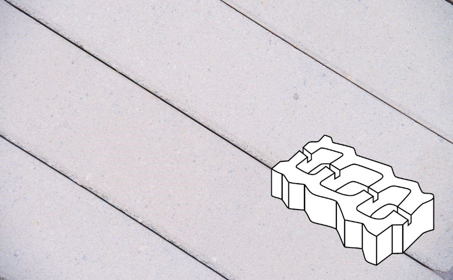 Плитка тротуарная Готика Profi, Газонная решетка Б.4.ГР.8, кристалл, частичный прокрас, б/ц, 450*225*80 мм