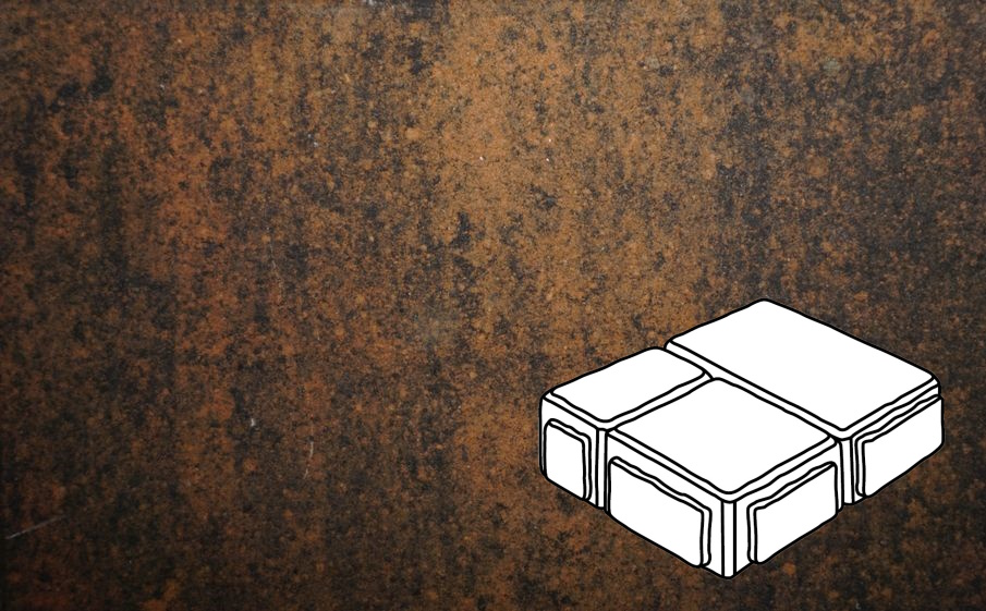 Плитка тротуарная Готика Natur, Старый Город В.3.Фсм.8, Тигр, комплект 3 шт, толщина 80 мм