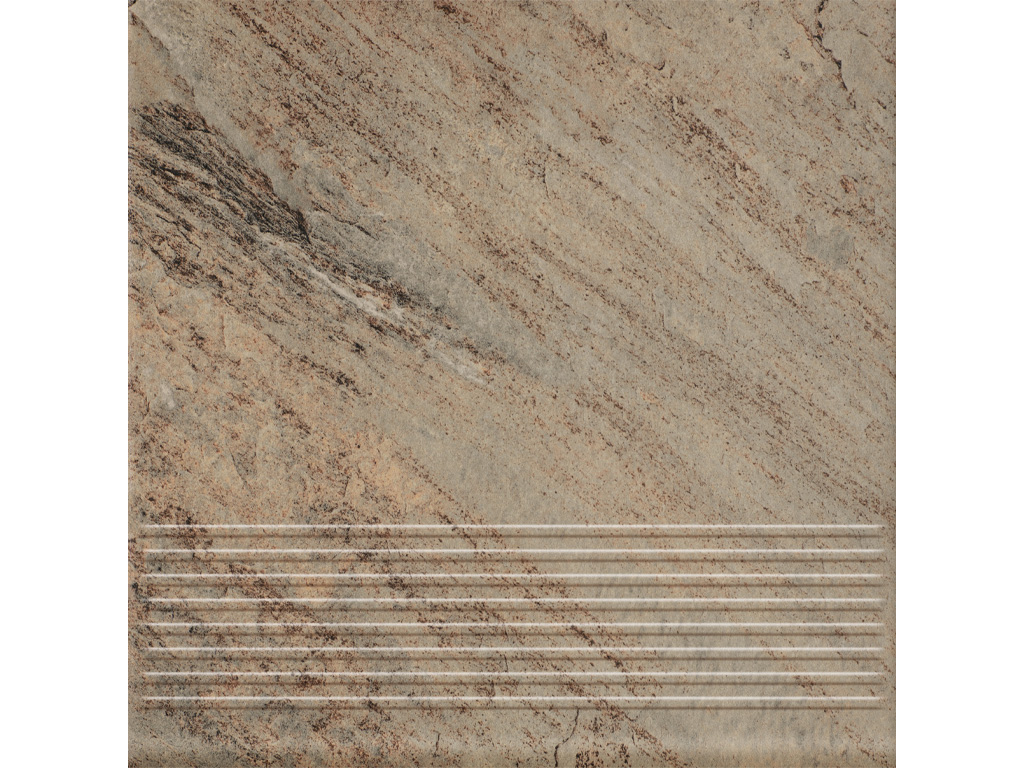 Клинкерная ступень с насечками Paradyz Mattone Pietra, Ochra, 300*300*8,5 мм