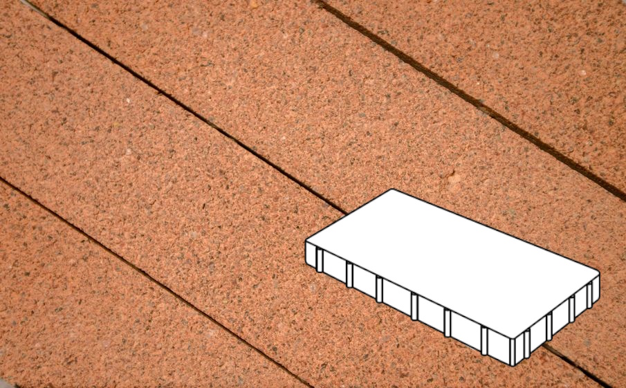 Плитка тротуарная Готика Premium Silver, Плита Б.6.П.8, №14, 600*300*80 мм