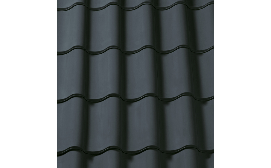 Керамическая черепица рядовая CREATON Sinfonie Nuance черный матовый ангоб