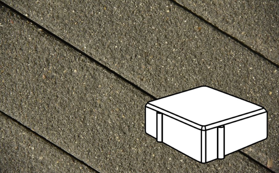 Плитка тротуарная Готика Premium Bronze, Квадрат Б.1.К.6, №25, 100*100*60 мм