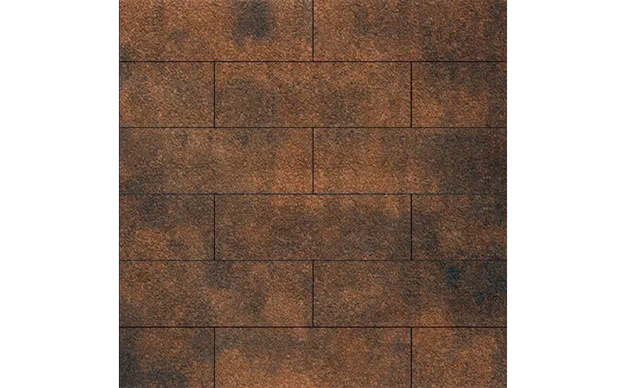Плитка тротуарная SteinRus Гранада Б.7.П.8, Native, ColorMix Бомонт, 600*200*80 мм
