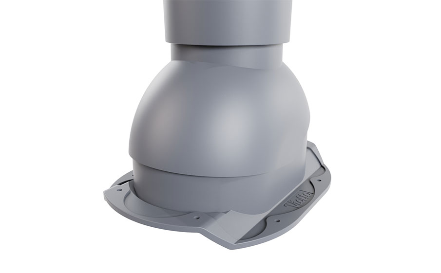 Труба вентиляционная Viotto для металлочерепицы Каскад d=110 мм утепленная, RAL 7024 графит