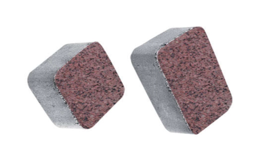 Плитка тротуарная Классико А.1.КО.4 гранит+ красный с черным, комплект 2 шт, толщина 40 мм