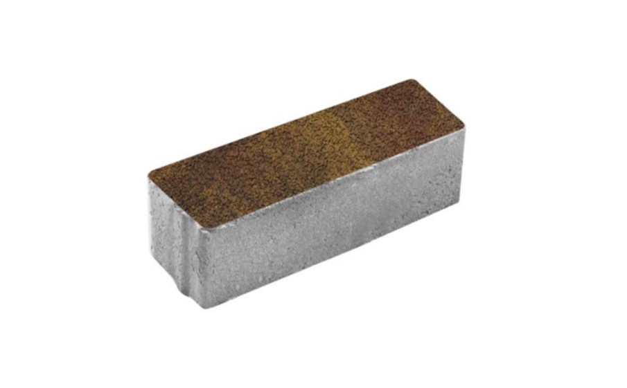 Плитка тротуарная Паркет Б.9.Псм.8 листопад гранит осень, комплект 4 шт, толщина 80 мм