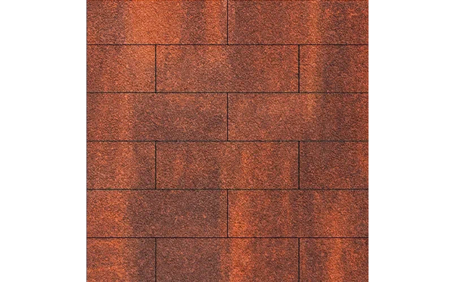 Плитка тротуарная SteinRus Гранада Б.7.П.8, Native, ColorMix Брук, 600*200*80 мм
