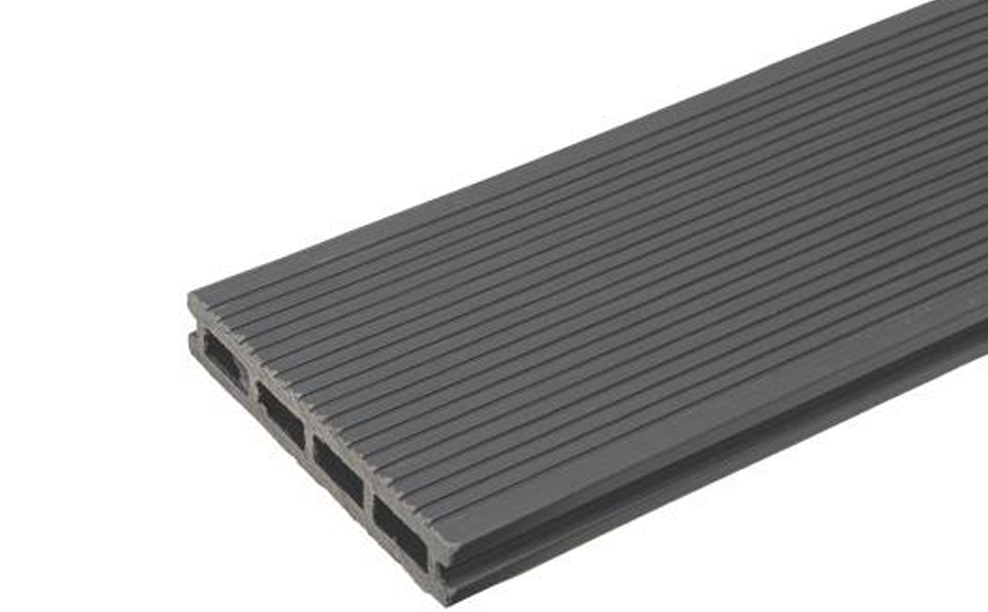 Террасная доска TalverWood, вельвет + 3D дерево, серый, 6000*150*25 мм