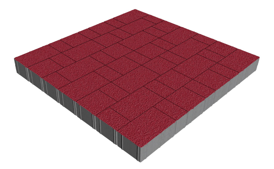 Плитка тротуарная SteinRus Новый город Рид В.8.Псм.8, Native, толщина 80 мм, винный
