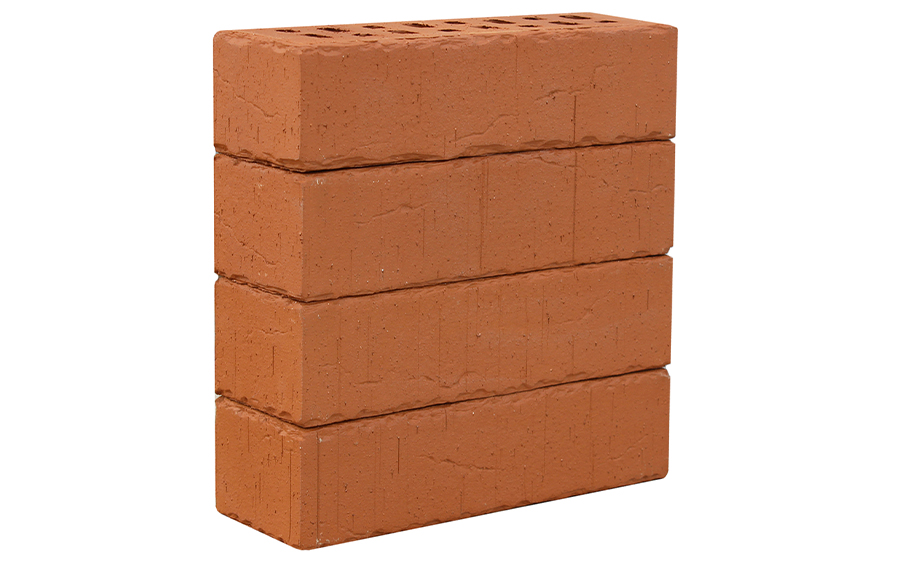 Кирпич клинкерный ЛСР Амстердам темно-красный винтаж, 250*85*65 мм