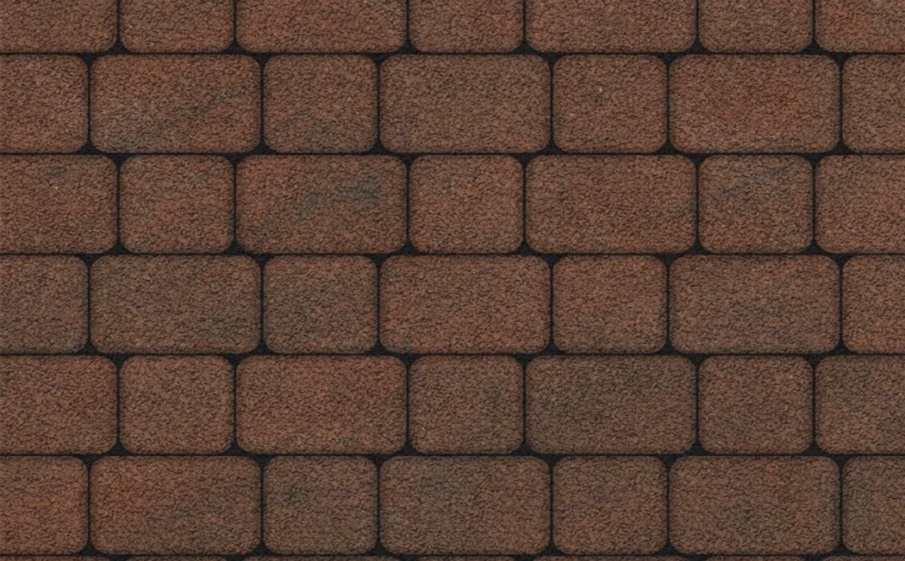 Плитка тротуарная Классико А.1.КО.4 листопад гранит клинкер, комплект 2 шт, толщина 40 мм