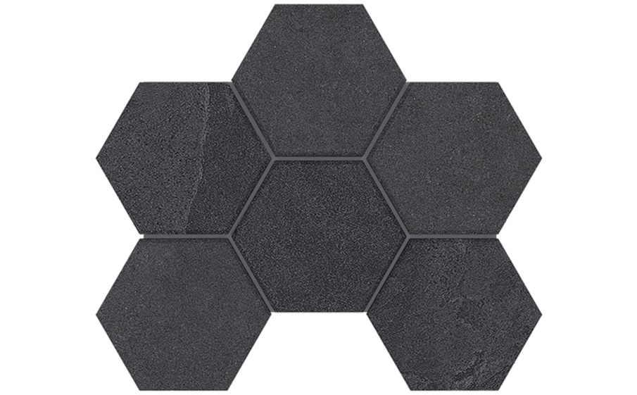 Мозаика Hexagon Estima Terra LN04/TE04, неполированный 285*250 мм