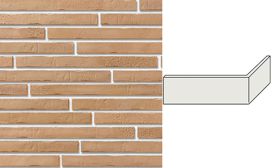 Декоративный кирпич Leonardo Stone угловой элемент Бостон 300/100*40*15 мм 945