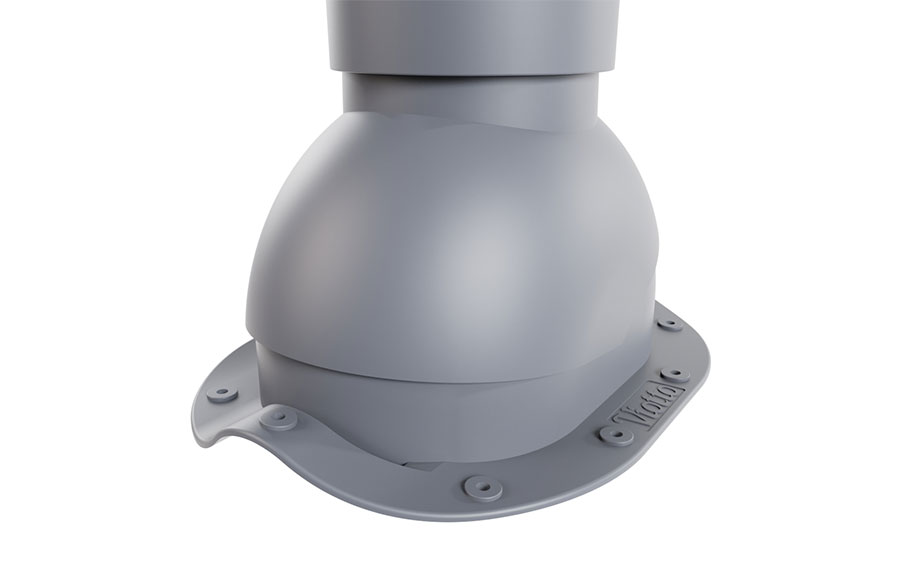 Роторная вентиляция Viotto для металлочерепицы Монтеррей d=110 мм утепленная, RAL 7024 графит