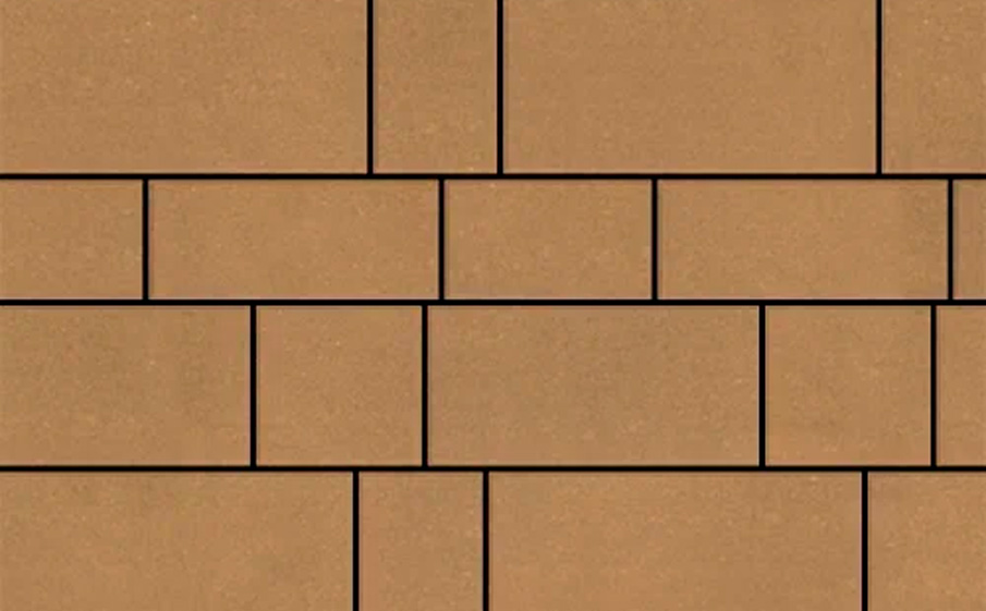 Плитка тротуарная SteinRus Инсбрук Тироль Б.4.Псм.6, гладкая, песочный, толщина 60 мм