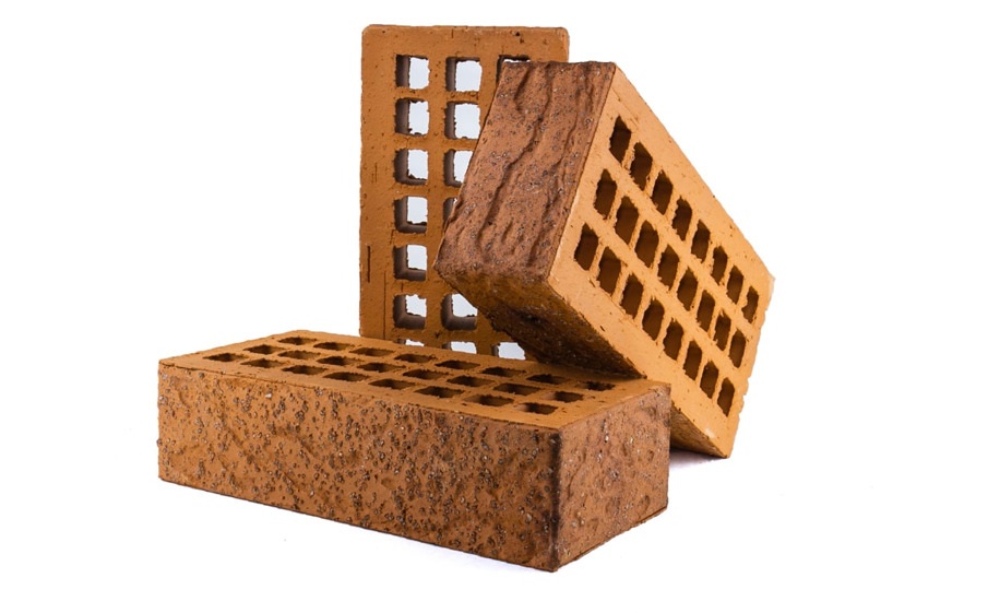 Кирпич облицовочный Губский КЗ, амбрим, морковный, ангобированный, 250*120*65 мм