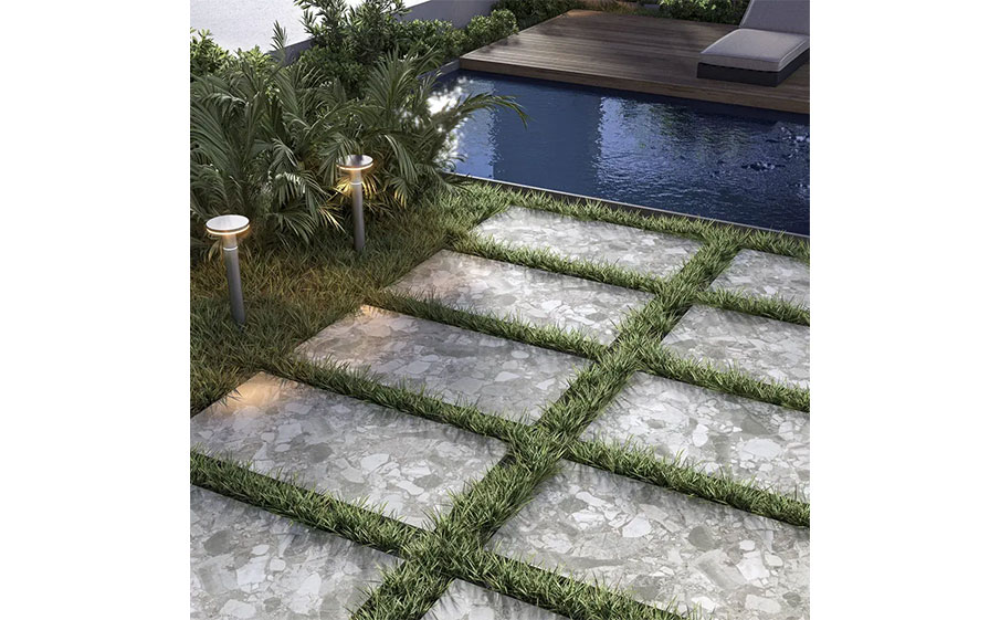 Керамогранит KERAMA MARAZZI Чеппо ди Сицилия серый обрезной, 1195*600*20 мм