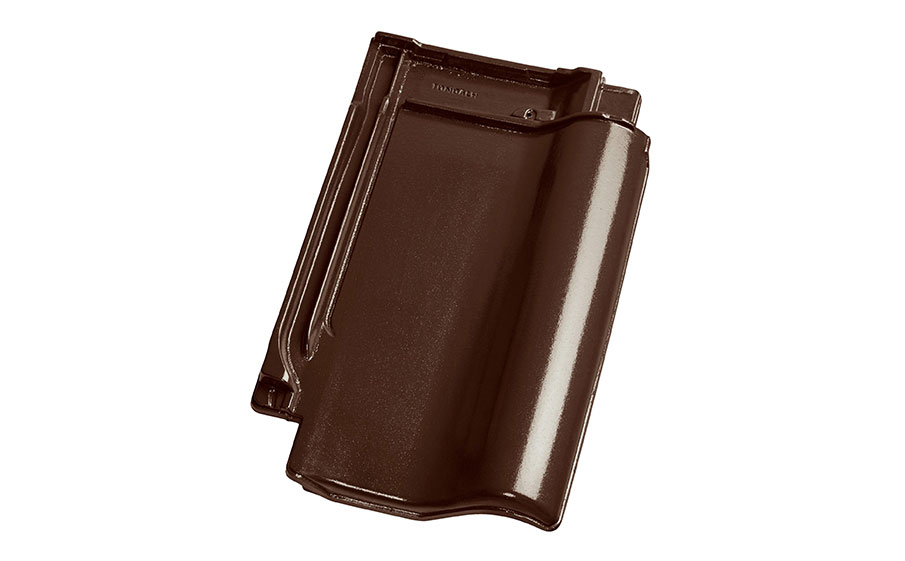 Керамическая черепица рядовая TONDACH Samba 11 (Sensaton 11), Brown glazed