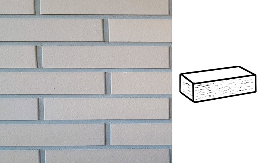 Кирпич клинкерный Muhr 34 Grau nuanciert рустик, 290*90*52 мм