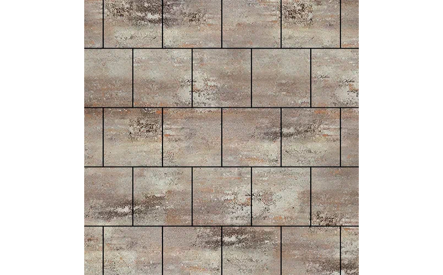 Плитка тротуарная SteinRus, Valencia Б.3.К.8, гладкая, ColorMix Берилл, 300*300*80 мм