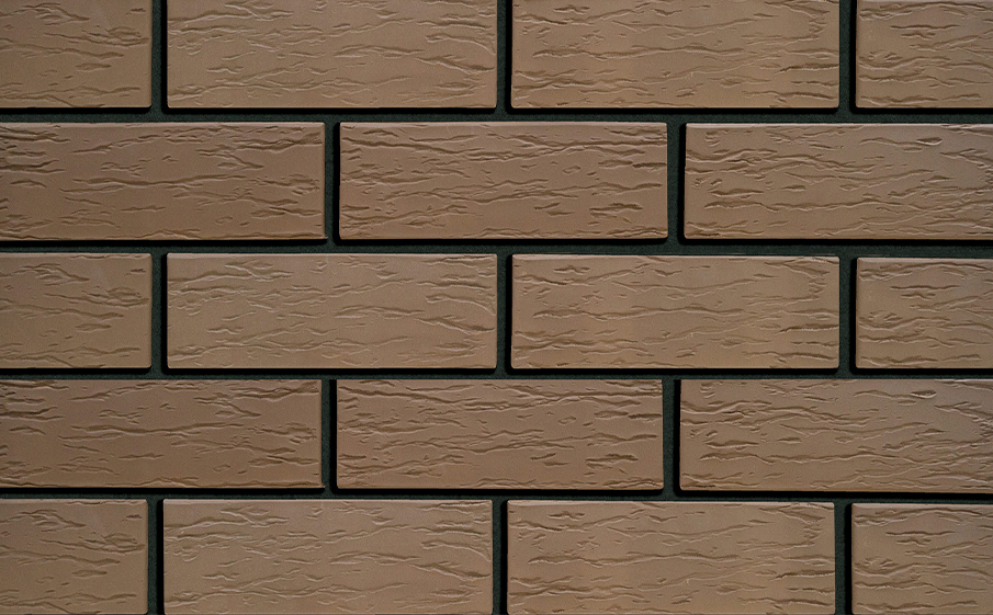 Кирпич облицовочный Кротовский КЗ Классика Шоколад кора дуба 250*120*88 мм