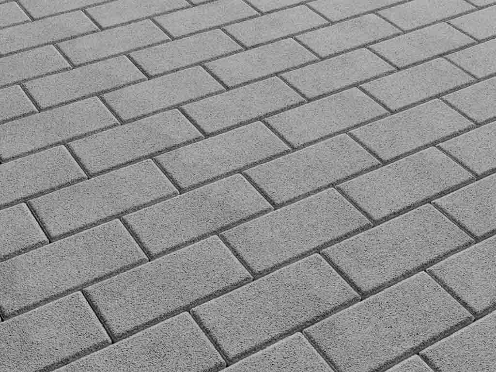 Плитка тротуарная Прямоугольник А.2.П.4 гранит белый, 200*100*40 мм