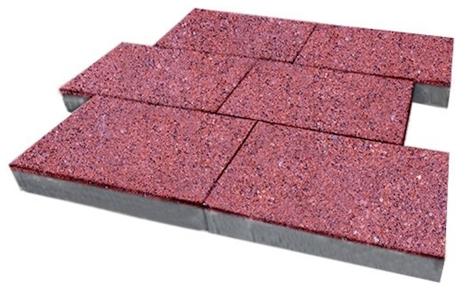 Плитка тротуарная SteinRus Парк Плейс Б.3.П.8 Backwash, Сиваш, 600*300*60 мм