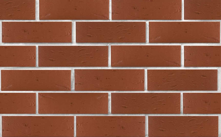 Кирпич облицовочный ЛСР, темно-красный, рустик, утолщенные стенки, 250*120*65 мм
