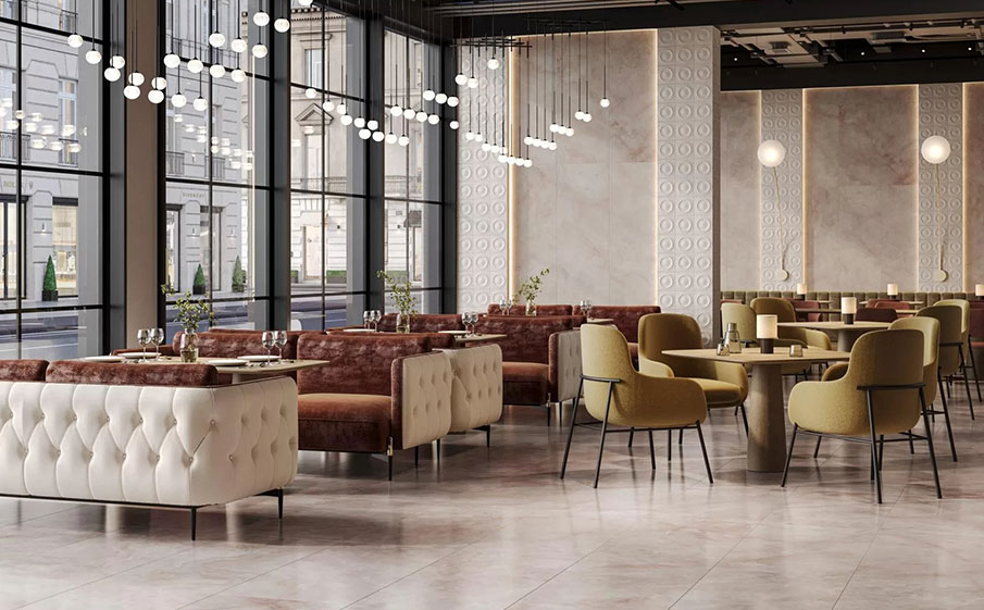 Керамогранит KERAMA MARAZZI Ониче розовый лаппатированный обрезной, 1195*600*9 мм