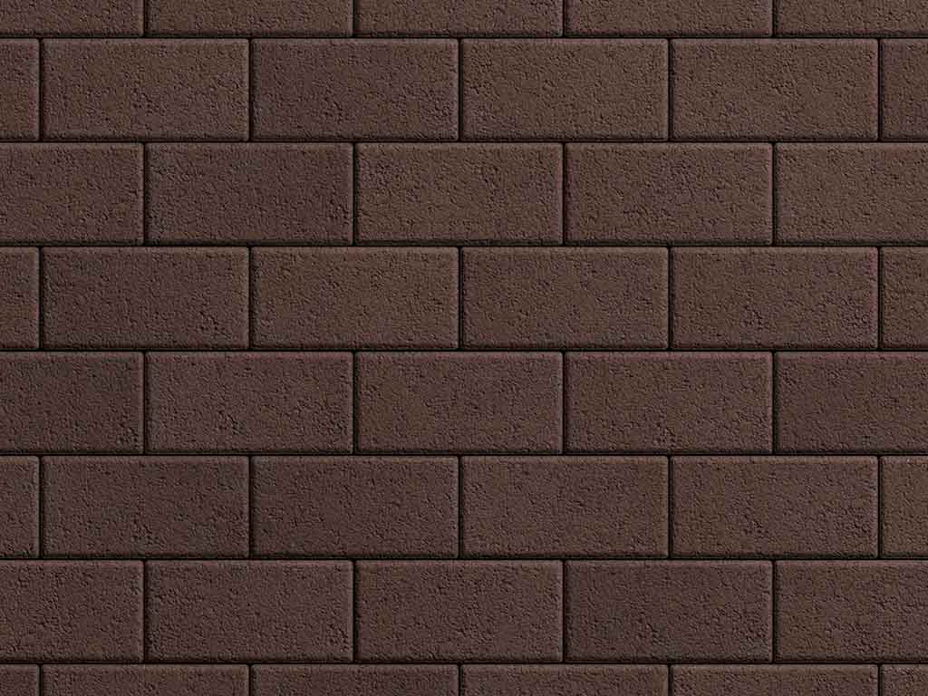 Плитка тротуарная Прямоугольник Б.2.П.6 гранит коричневый, 200*100*60 мм