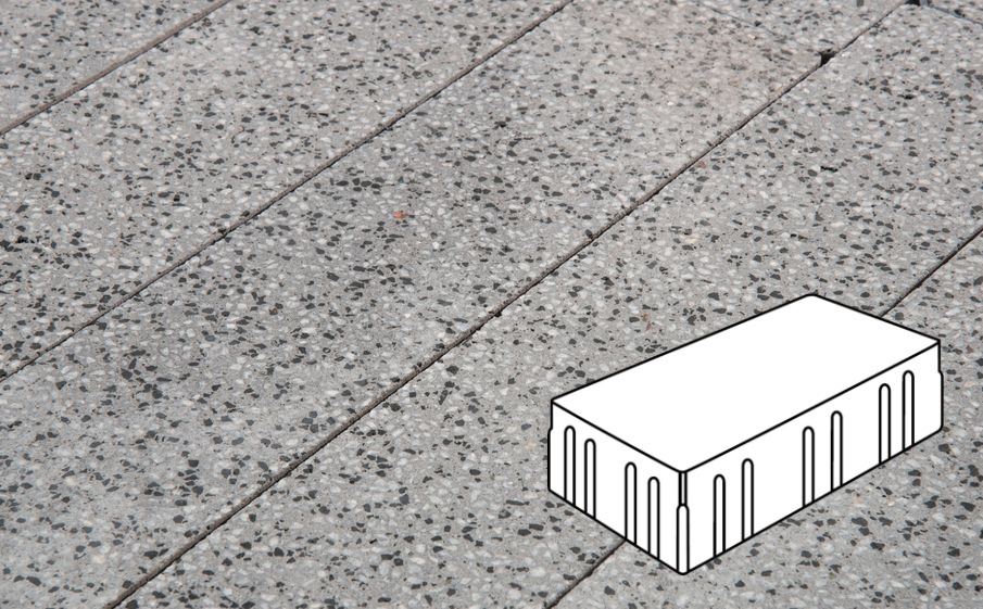 Плитка тротуарная Готика, Granite FINO, Скада без фаски В3.П.10, Цветок Урала, 225*150*100 мм