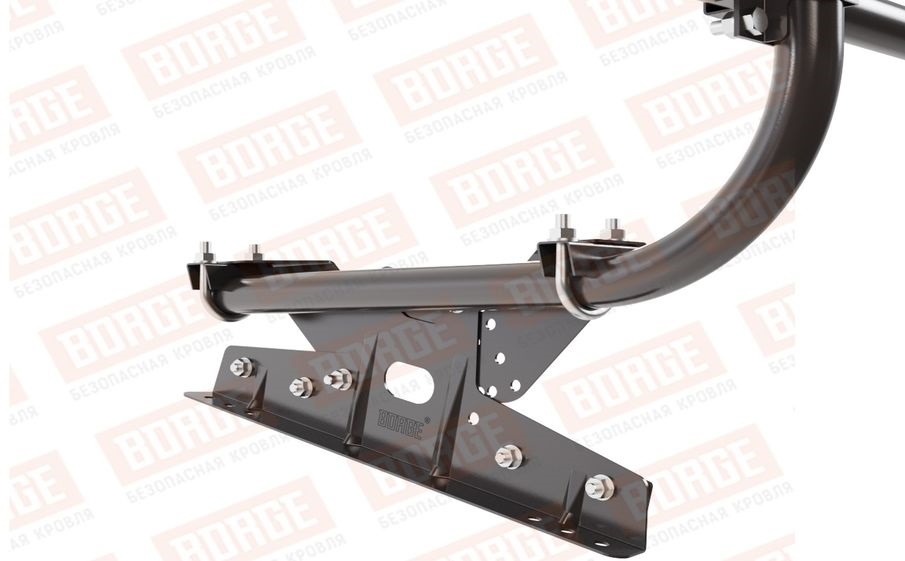 Кровельное ограждение Borge для фальцевой кровли оцинкованное RAL 8019, 300*60 см