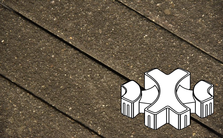 Плитка тротуарная Готика Premium Bronze, Эко-фантазия Б.3.ГР.8, №14, 300*300*80 мм