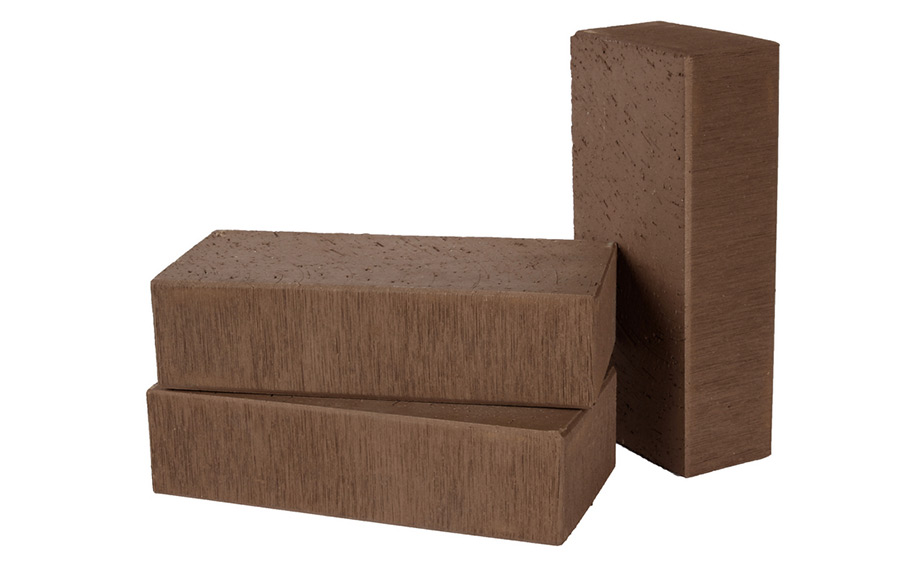 Печной кирпич полнотелый Lode Asais Brunis шероховатый, 250*120*65 мм