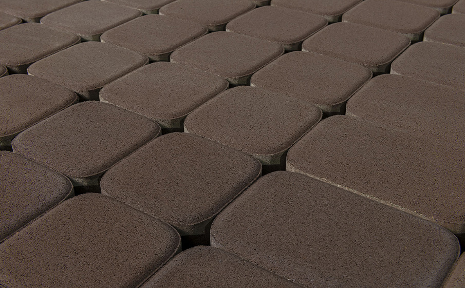 Плитка тротуарная BRAER Классико Дуо коричневый, 115/172*115*40 мм