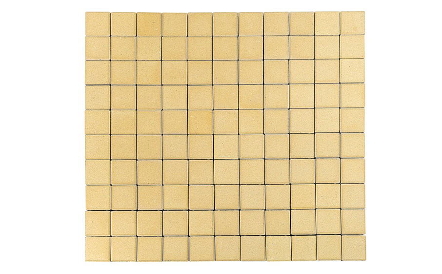Плитка тротуарная BRAER Лувр песочный, 200*200*60 мм