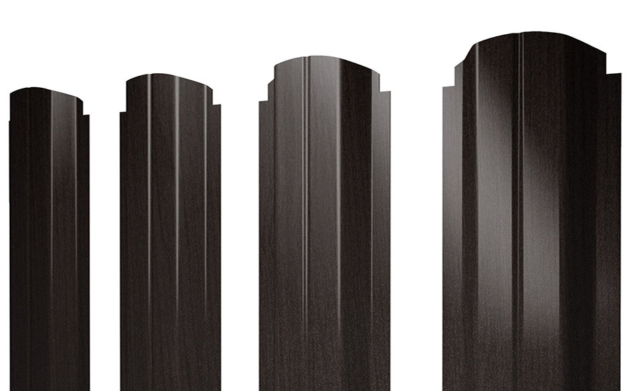 Штакетник П-образный В фигурный Print Elite Coffee Wood