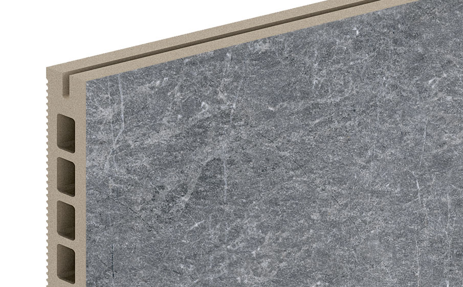Керамогранитная плита для НВФ ExaTech Marble PR2 G, 1200*397*20 мм