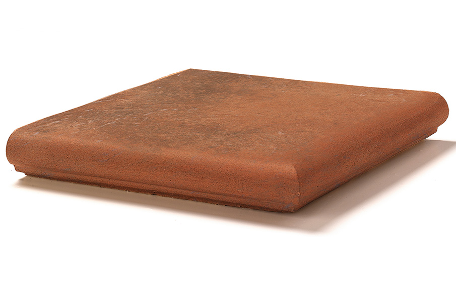 Клинкерная угловая ступень-флорентинер Gres Aragon Antic Cuero 330*330*18(53) мм