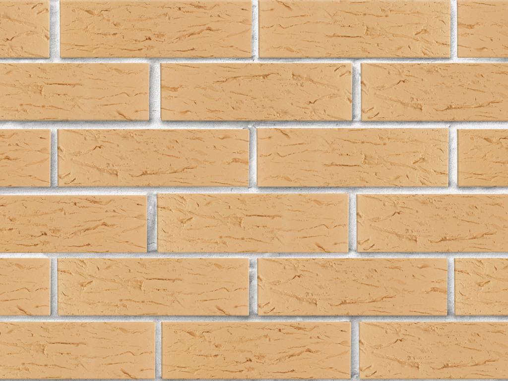 Кирпич облицовочный пустотелый ЛСР, пшеничный, рустик, 250*120*65 мм