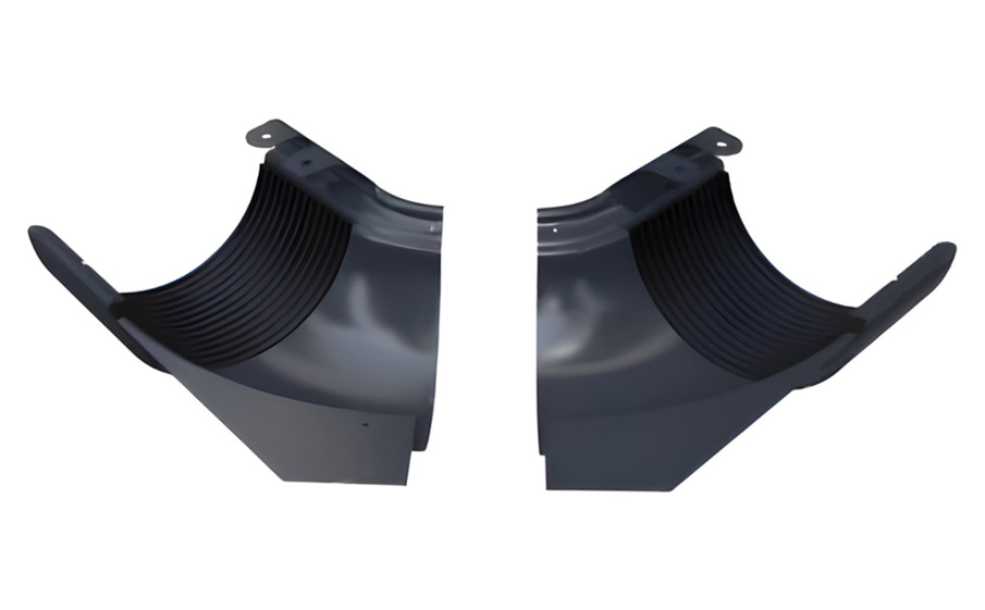 Угол желоба регулируемый внутренний 100-165° BRAAS, 125/90 мм, сталь, графит