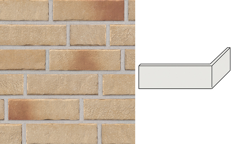 Клинкерная плитка угловая Stroeher Zeitlos, 354 bronzebruch, 240*115*52*14 мм